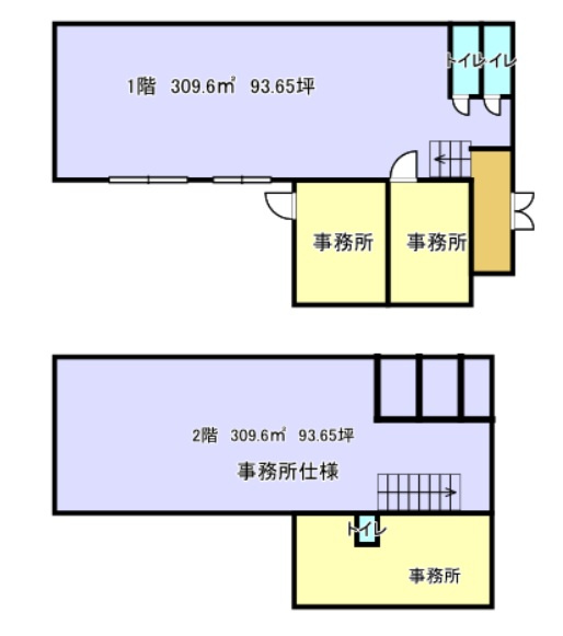 小仲台6丁目倉庫事務所の間取り