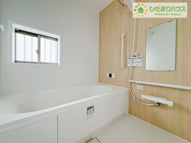 ひたちなか市足崎　新築戸建　D号棟の浴室|くつろぎのバスルームはゆったりリラックスできる1坪タイプ♪