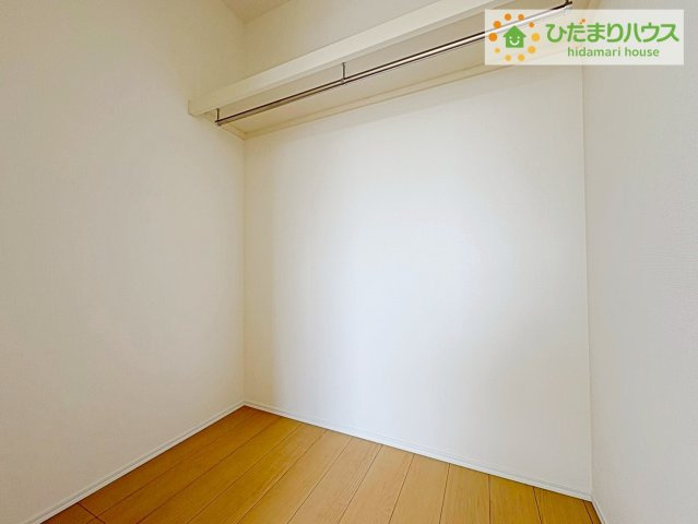 ひたちなか市足崎　新築戸建　D号棟の収納|季節物の衣類もスッキリ収納できる、ウォークインクローゼット完備です！！