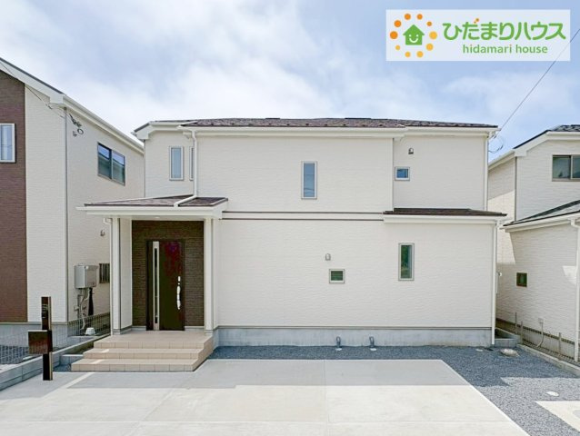 ひたちなか市足崎　新築戸建　D号棟の外観|周辺商業施設・教育施設充実♪