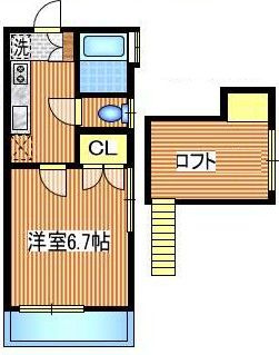 大澤ハイムの間取り|間取りです。