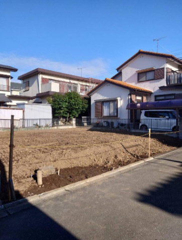 敷地面積39坪　売地　川越市牛子の前面道路含む現地写真