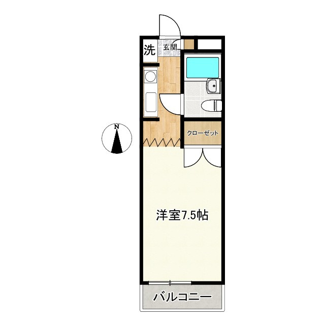 想定年間賃料319.2万　想定利回り9.73％　木造の間取り