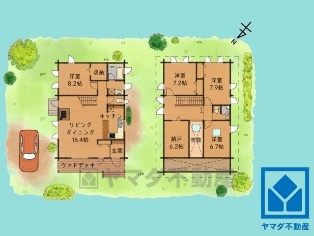 西宮市東山台3丁目の間取り
