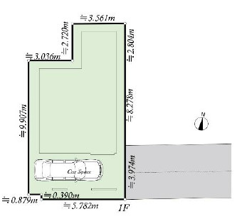 平塚市立野町　新築戸建の区画図