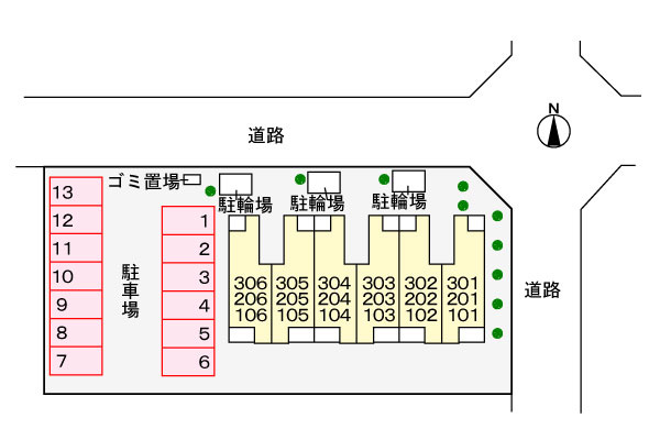 カルフールの区画図