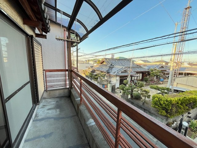 堺市中区福田貸家のバルコニー