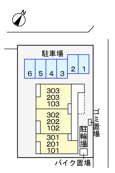 オアシスFの区画図