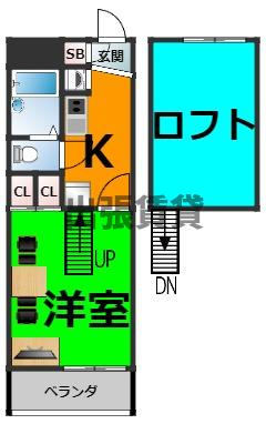 家具・家電付！レオパレス東大曽根の間取り