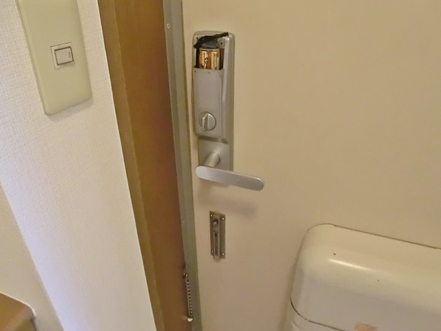 ディーセントの玄関|チェーンロック付きです。