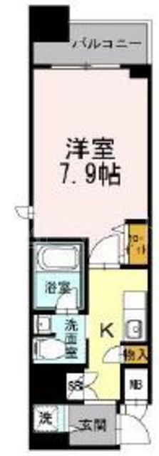 大阪市中央区久太郎町１丁目の賃貸マンションの間取り
