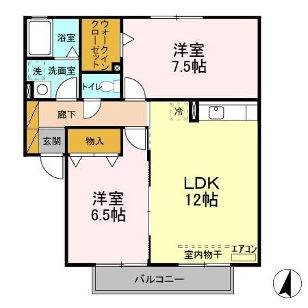 ベルデ藤原の間取り