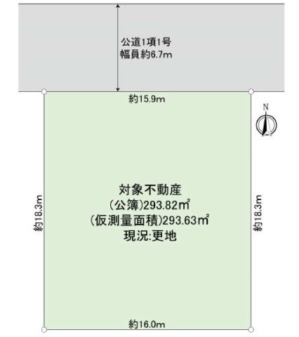栄区桂台西2丁目　条件なし売地の土地図
