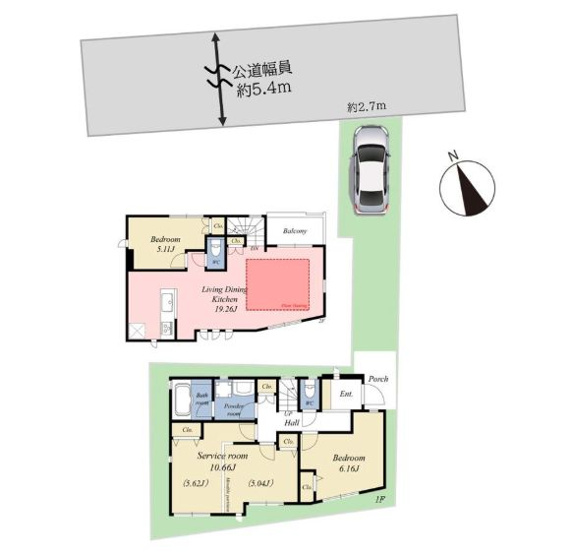 【間取り】 | 練馬区向山２丁目　中古戸建て | 2020年4月築、築浅で室内丁寧にお使いなのでキレイです♪