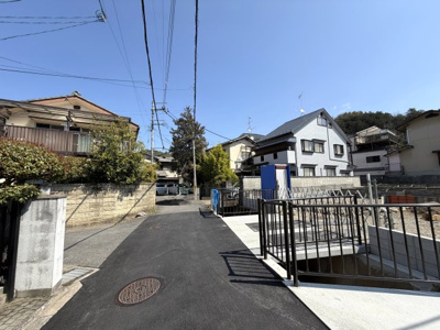 【前面道路含む現地写真】 | 修学院水上田町　分譲地【1期2次・全4区画】