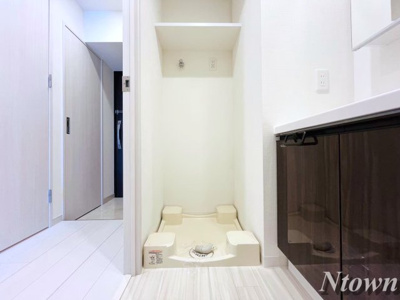 【設備】 | ディアレイシャス東別院Ⅱ | 洗濯機置き場です。