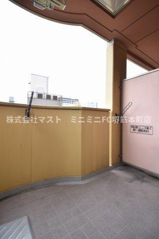 大阪市中央区日本橋１丁目の賃貸マンションのバルコニー