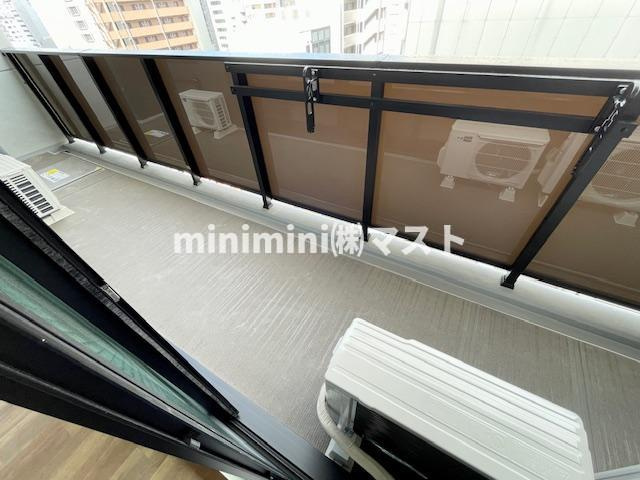 大阪市中央区瓦屋町１丁目の賃貸マンションのバルコニー