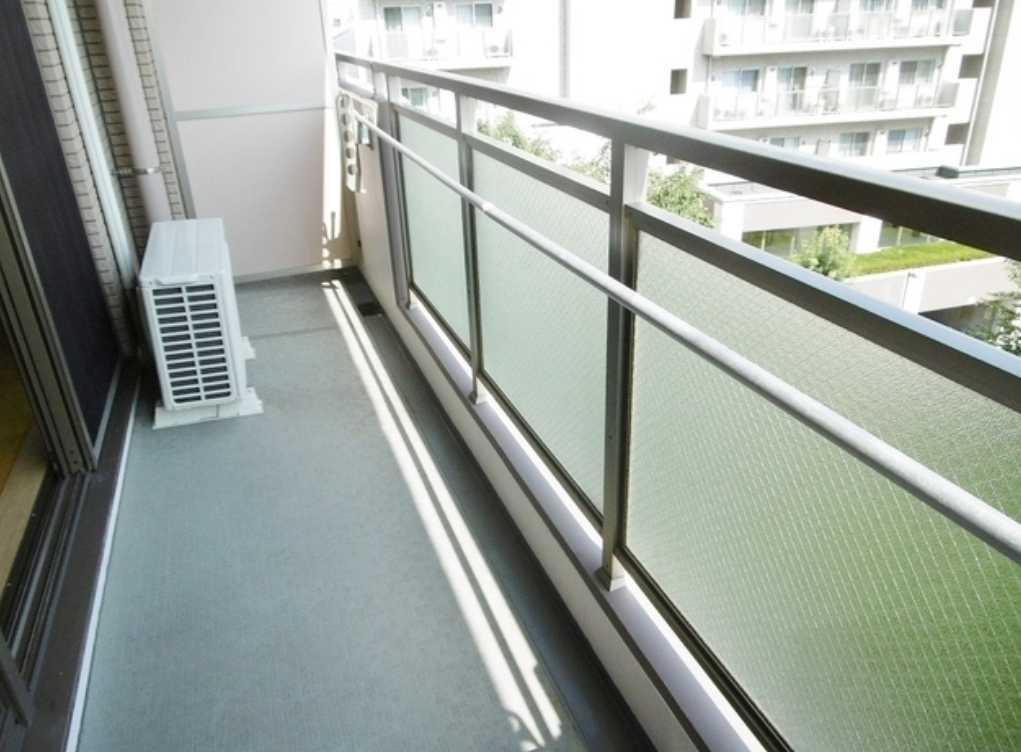 グランハイツ池尻　独立洗面台　室内洗濯機置き場　オートロックのバルコニー