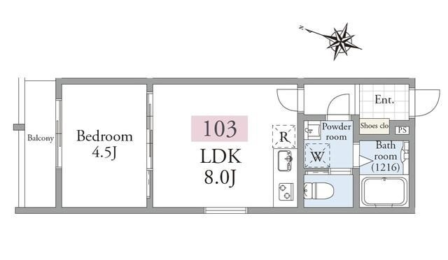 アーベインテラス南千住の間取り