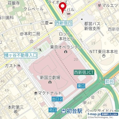 【地図】 | パークウェルツインズ西新宿サウスピア