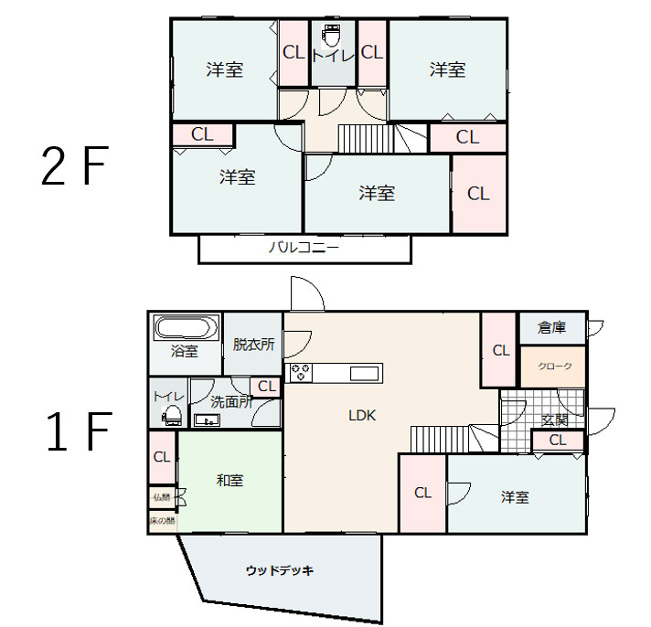 舞松原６丁目戸建の間取り|お子様が多い家庭でもプライバシーが守られる安心な間取り