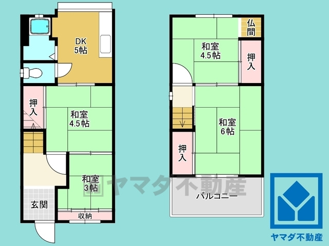 尼崎市瓦宮1丁目の間取り