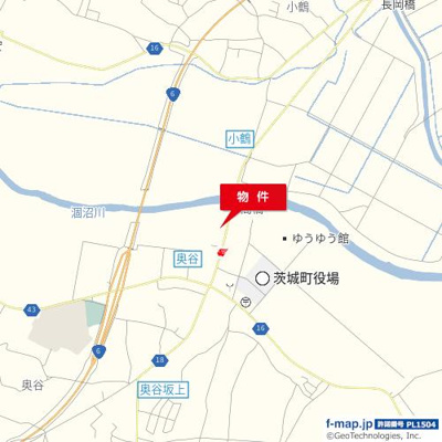【地図】 | 茨城町奥谷74-1テナント