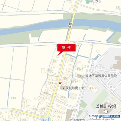【地図】 | 茨城町奥谷74-1テナント