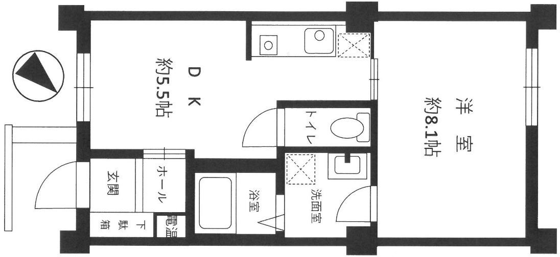 SORA住吉の間取り
