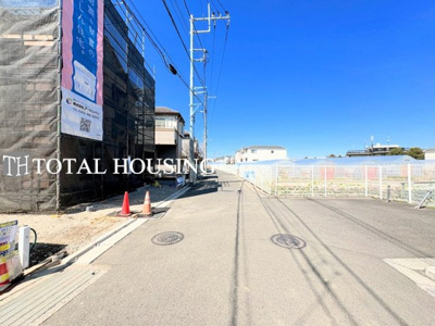 【前面道路含む現地写真】 | 調布市飛田給3丁目　新築戸建　最終1棟