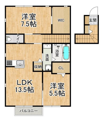 シャルマンの間取り|※間取りが現況と異なる場合は現況を優先します※