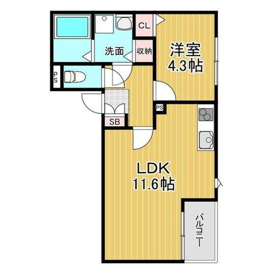 【間取り】 | アールグレイコート庄内