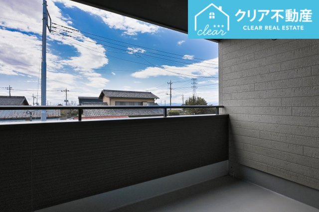 【バルコニー】 | 太田市新田上江田町　GRAFARE | 広々としたスカイバルコニーは洗濯もたっぷり干せてよく乾きます！