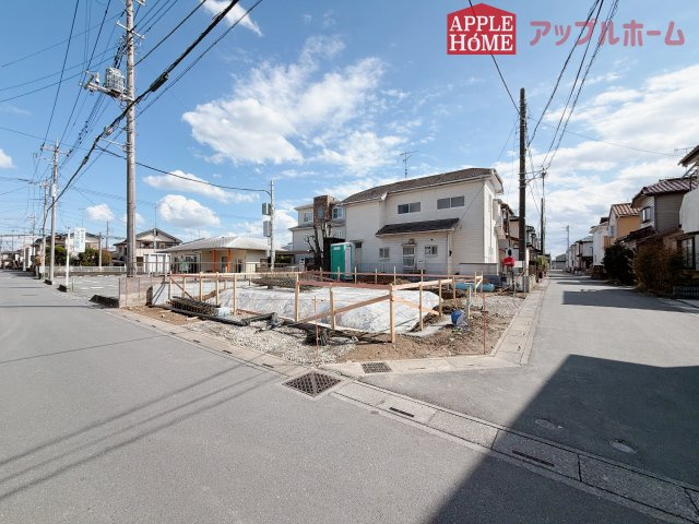 [新築住宅] 熊谷市大原 第3 全1棟の外観|3/27　撮影