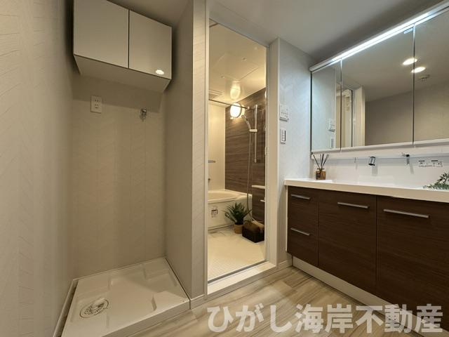 トーア由比ガ浜マンションの脱衣所|新規リフォーム完了！　脱衣スペース