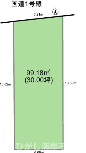 中郡大磯町高麗３丁目　売地の土地図|土地図