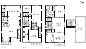 南青山6丁目中古戸建の間取り