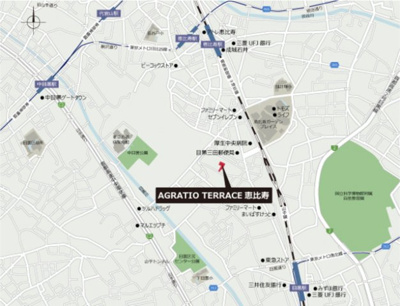 【地図】 | ＡＧＲＡＴＩＯ　ＴＥＲＲＡＣＥ　恵比寿（アグレシオ　テラス　恵比寿）