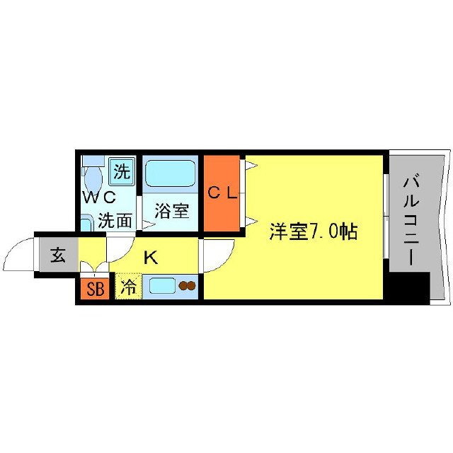 AFFLUENCE難波の間取り
