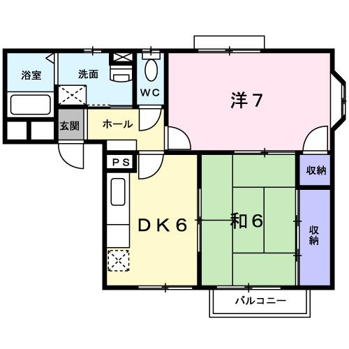 【間取り】 | サンハイムＡ