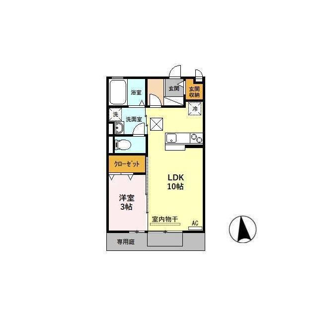 岐阜市領下７丁目のアパートの間取り