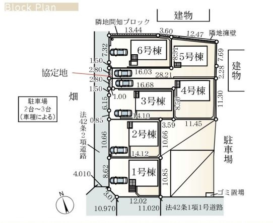 綾瀬市早川新築戸建て　第6-1号棟の区画図|区画図「綾瀬市早川新築戸建て」