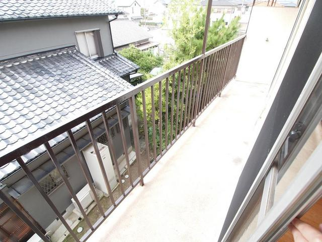ツクモハイツのバルコニー
