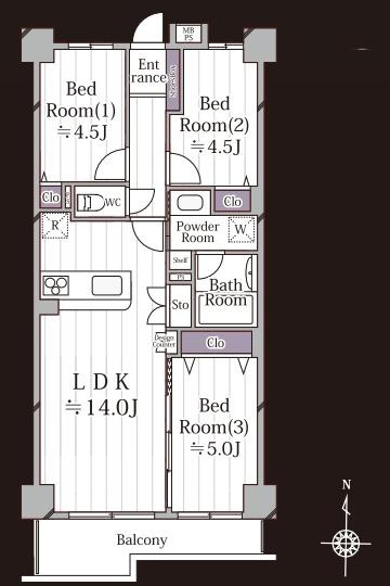 クオス金沢八景レジデンシャルステージの間取り|使い勝手の良い3LDK
お気軽にお問い合わせください。