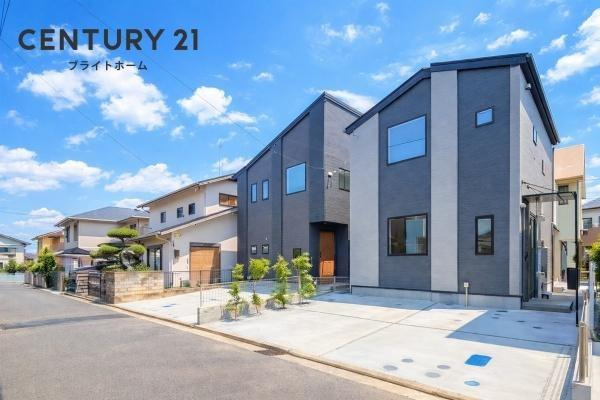 横浜市戸塚区下倉田町の新築一戸建の外観：施工例|同じ施工会社が建築した施工例です。