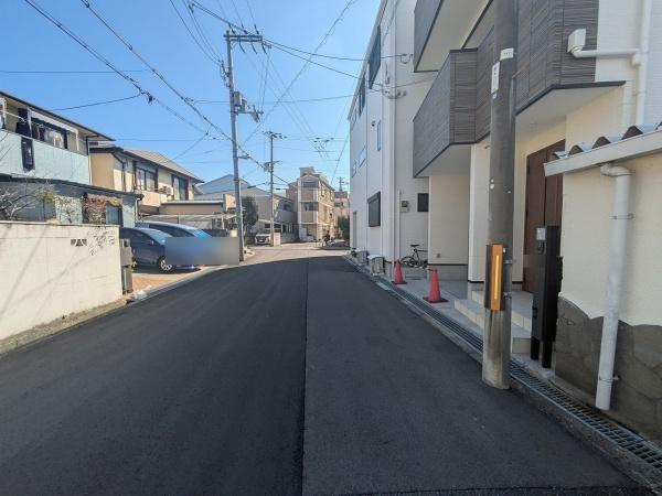 【前面道路含む現地写真】 | 大阪市東淀川区北江口4丁目　中古戸建
