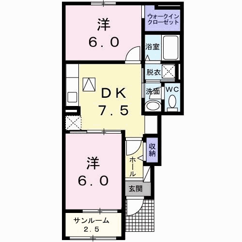 【間取り】 | シェルブルー　Ａ