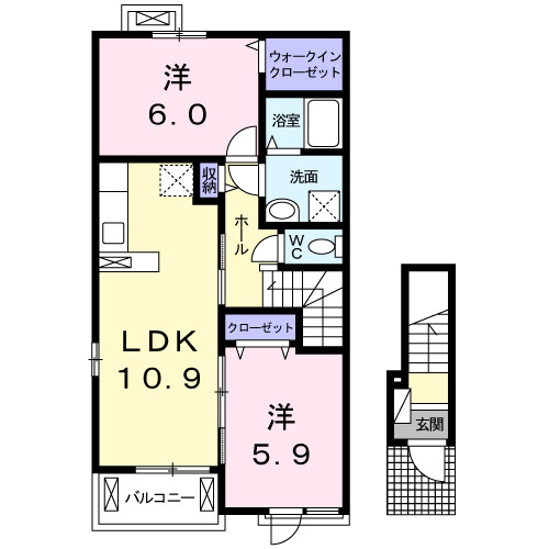 グランコート乃木坂Ⅱ　南館の間取り