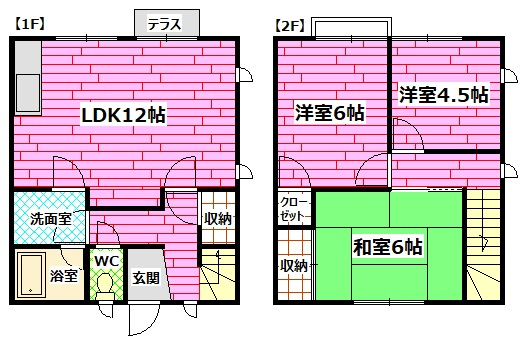 コーポホコトリ　B棟の間取り